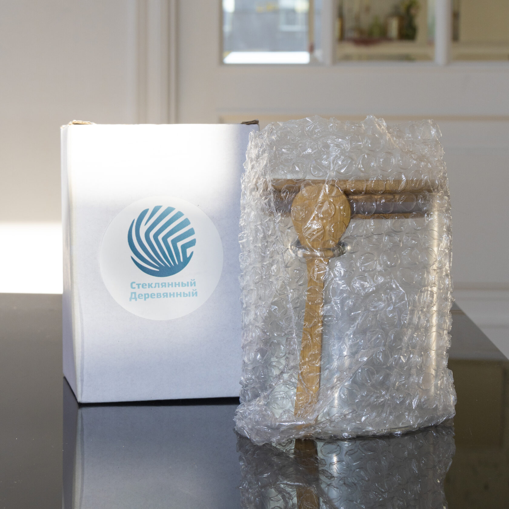 Посуда Стеклянный Деревянный